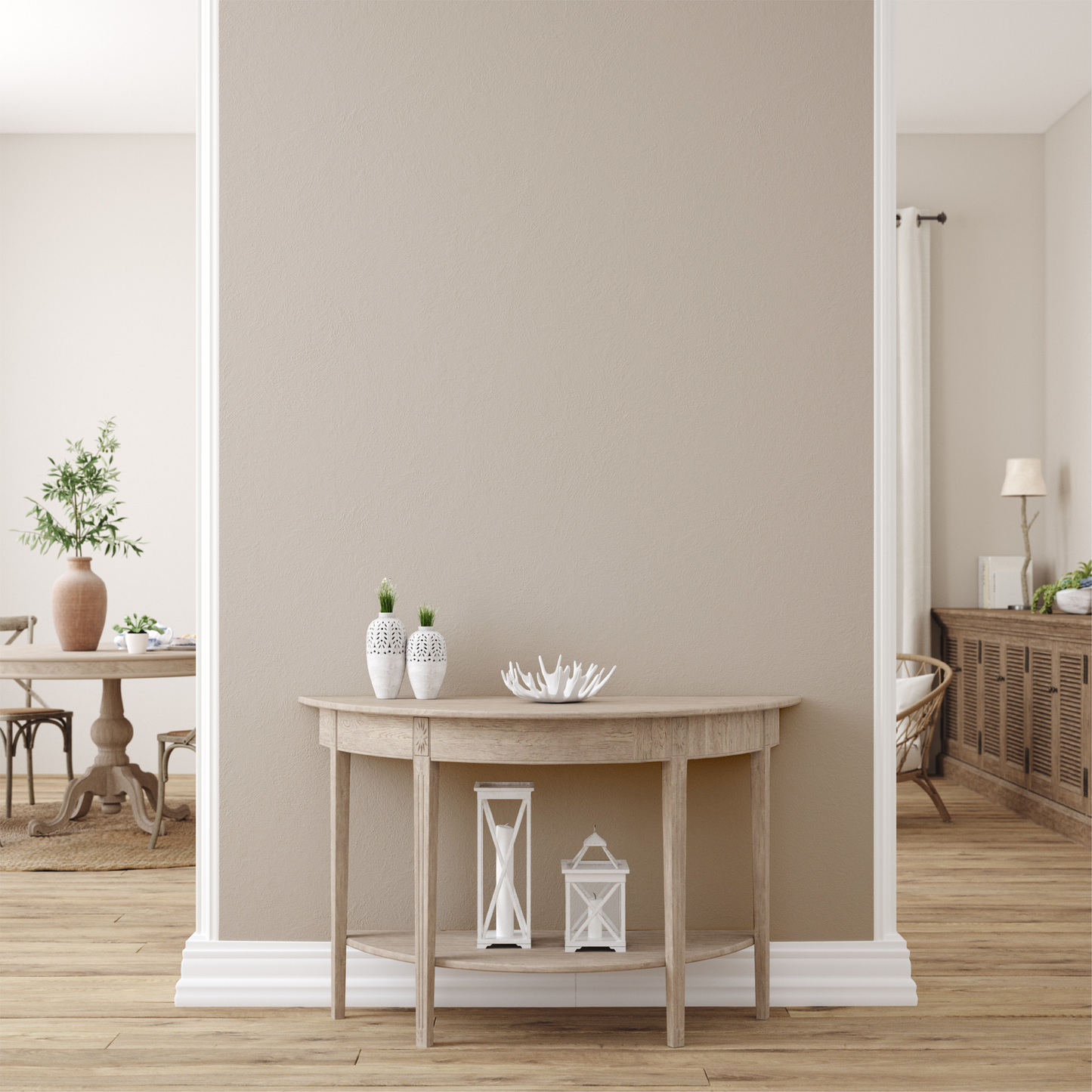 Wandfarbe Profiweiß Braun cappuccino