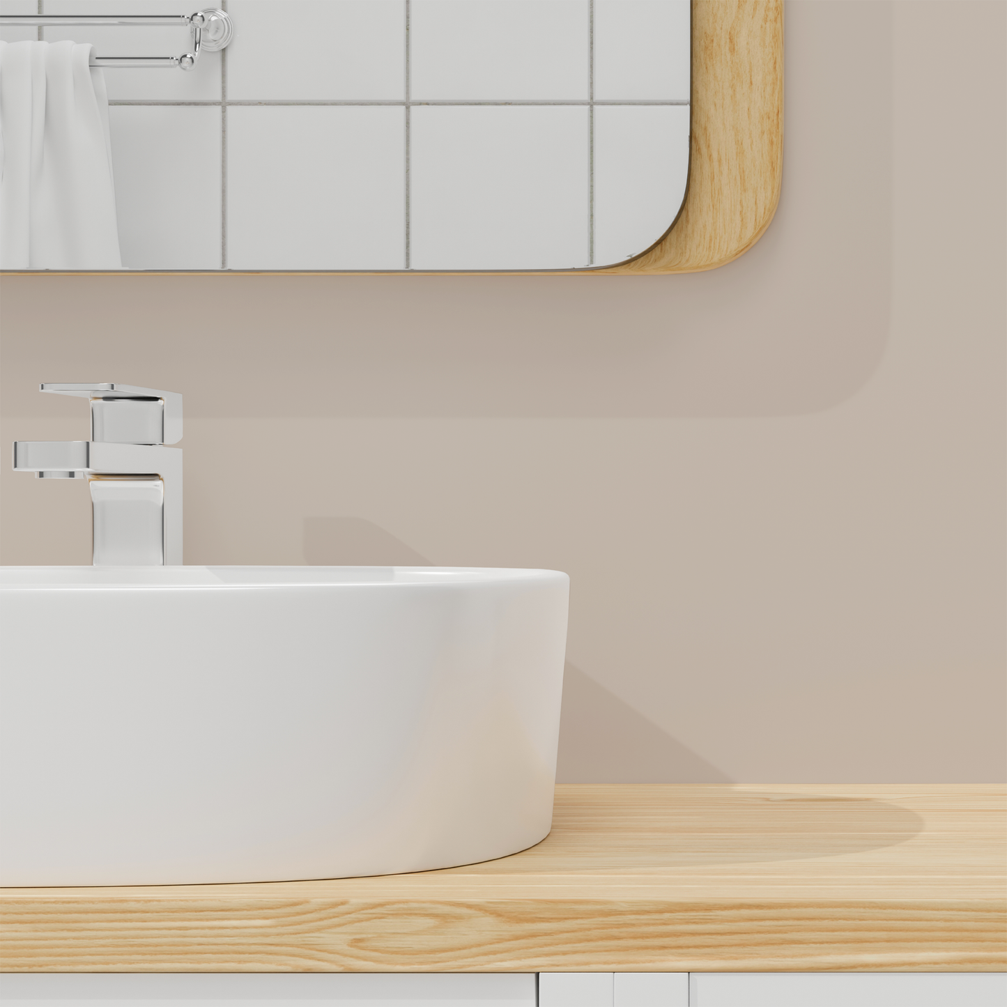 Wandfarbe Profiweiß Braun cappuccino