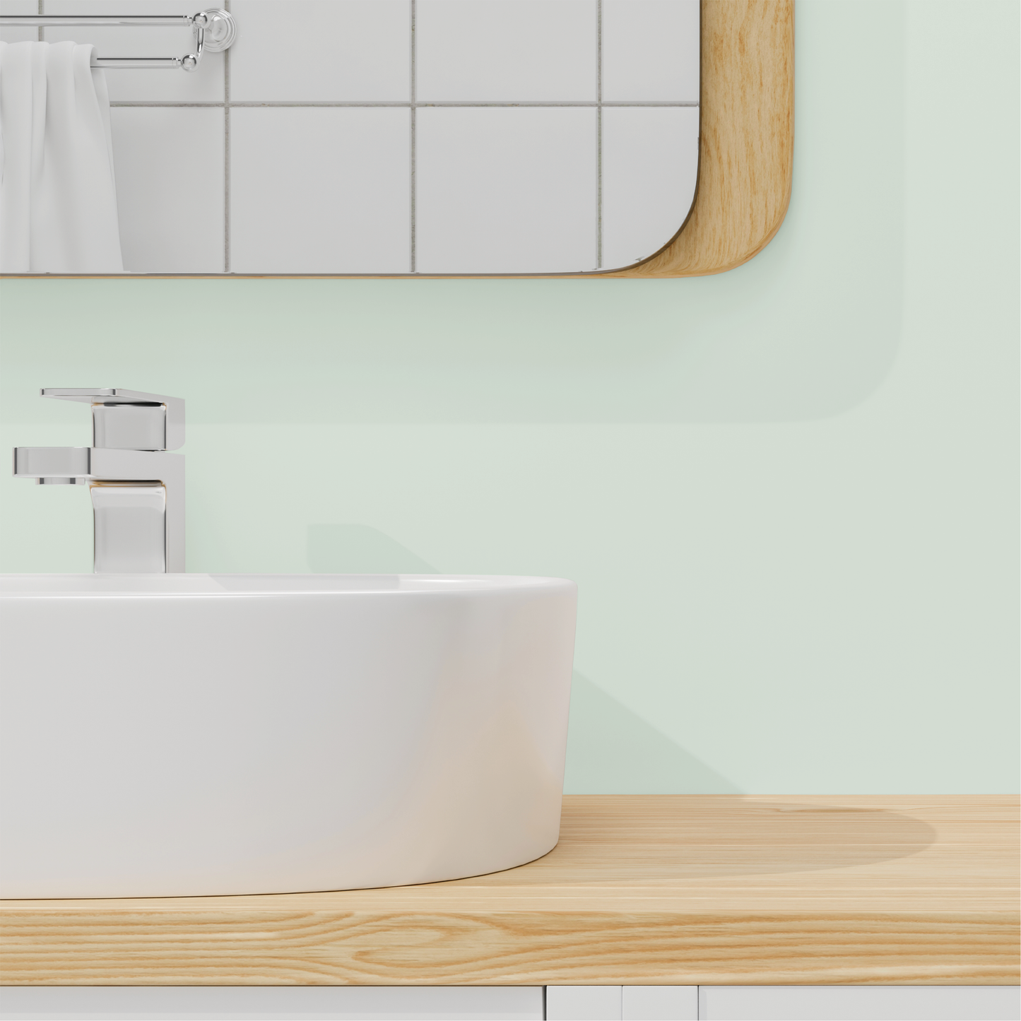 Wandfarbe Profiweiß Grün Sage-green Salbeigrün