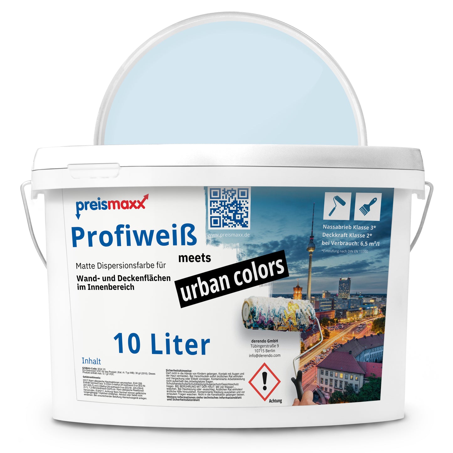 Wandfarbe Profiweiß Blau Baby-blue Babyblau