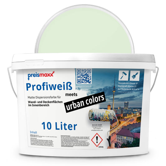 Wandfarbe Profiweiß Grün Ice-green Eisgrün