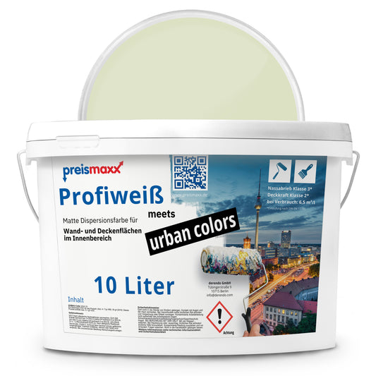 Wandfarbe Profiweiß Grün Light-green Hellgrün