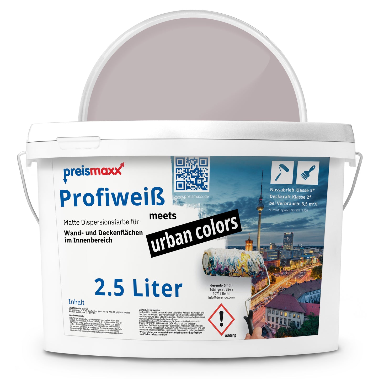 Wandfarbe Profiweiß Lila mauve Mauve