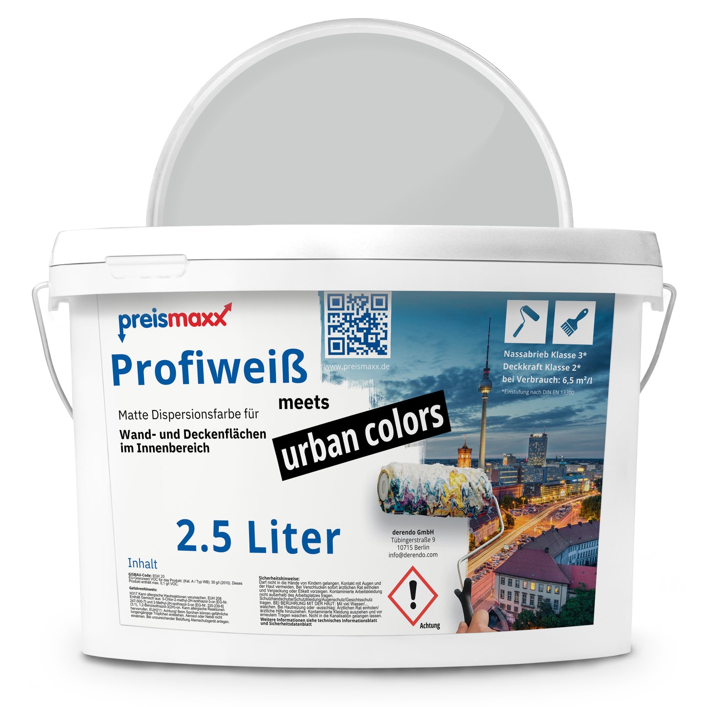 Wandfarbe Profiweiß Grau Stone-grey Steingrau