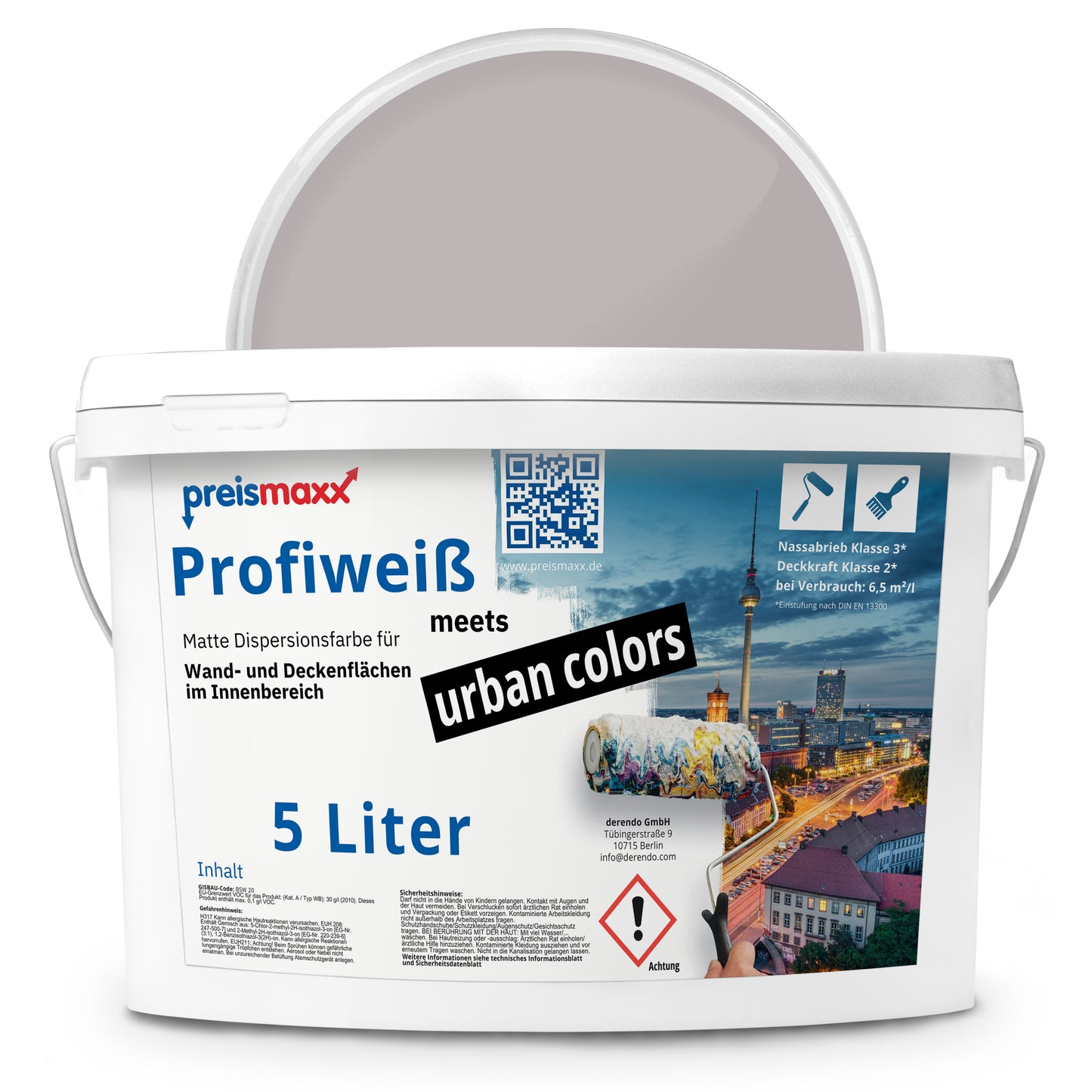 Wandfarbe Profiweiß Lila Brown-purple Braunlila