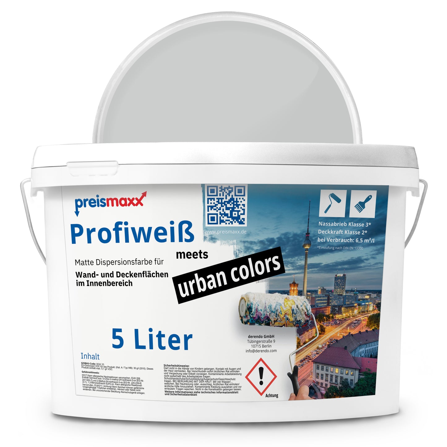 Wandfarbe Profiweiß Grau Stone-grey Steingrau