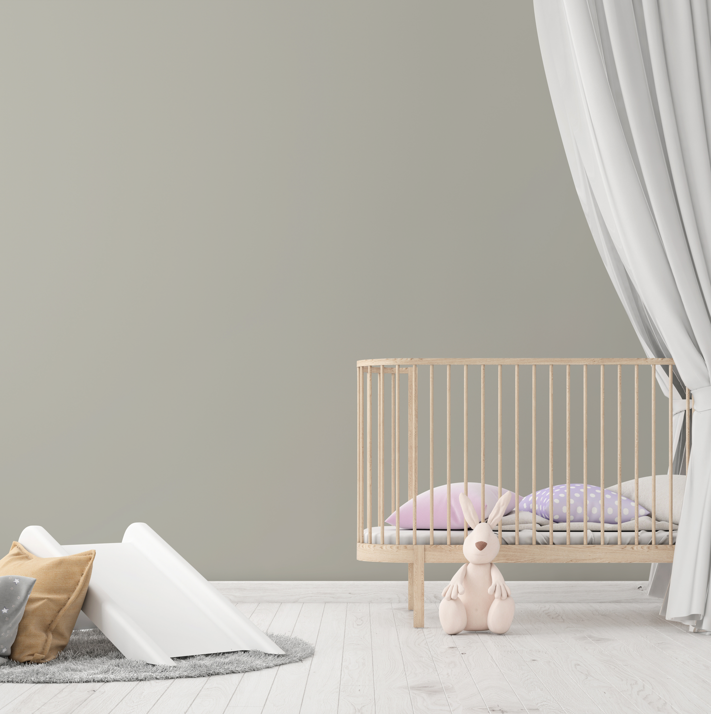 Wandfarbe Profiweiß Grün Brown-green Braungrün