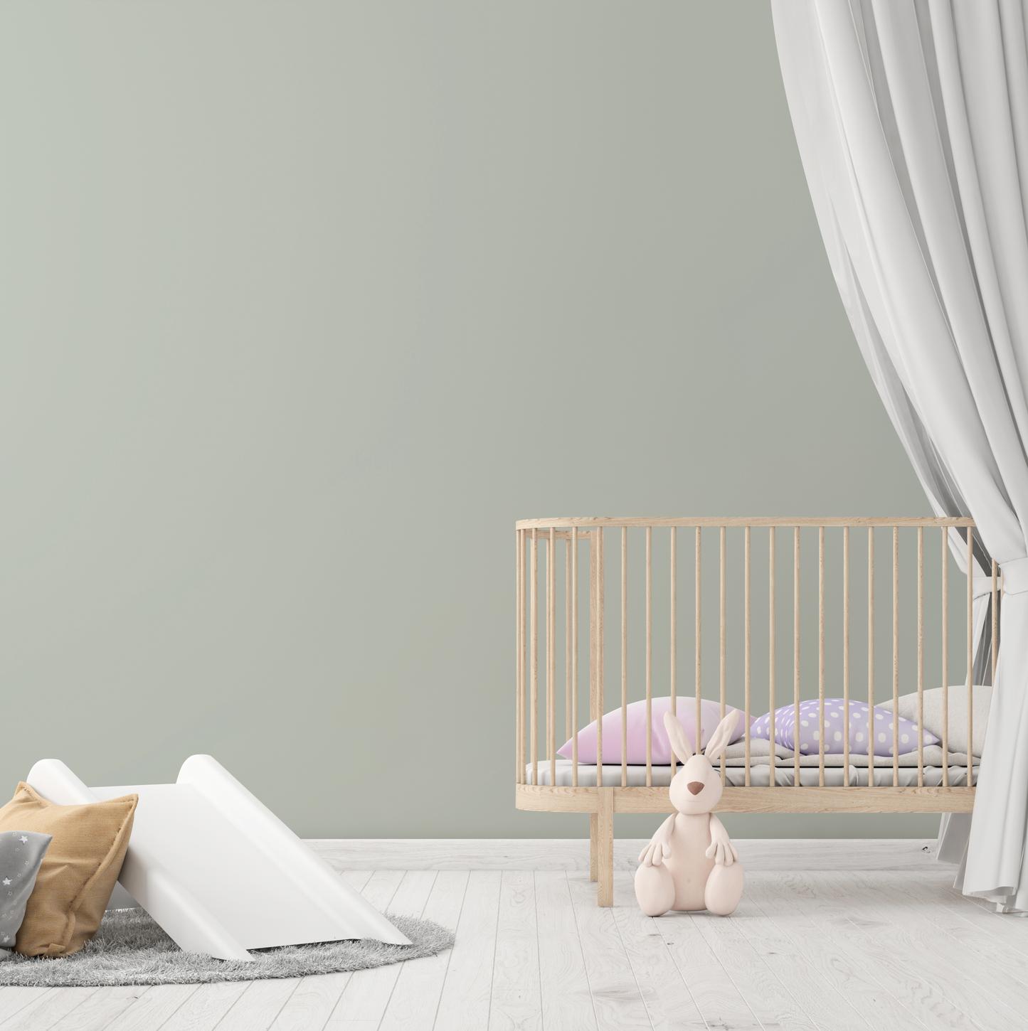 Wandfarbe Profiweiß Grün Caper-green Kaperngrün