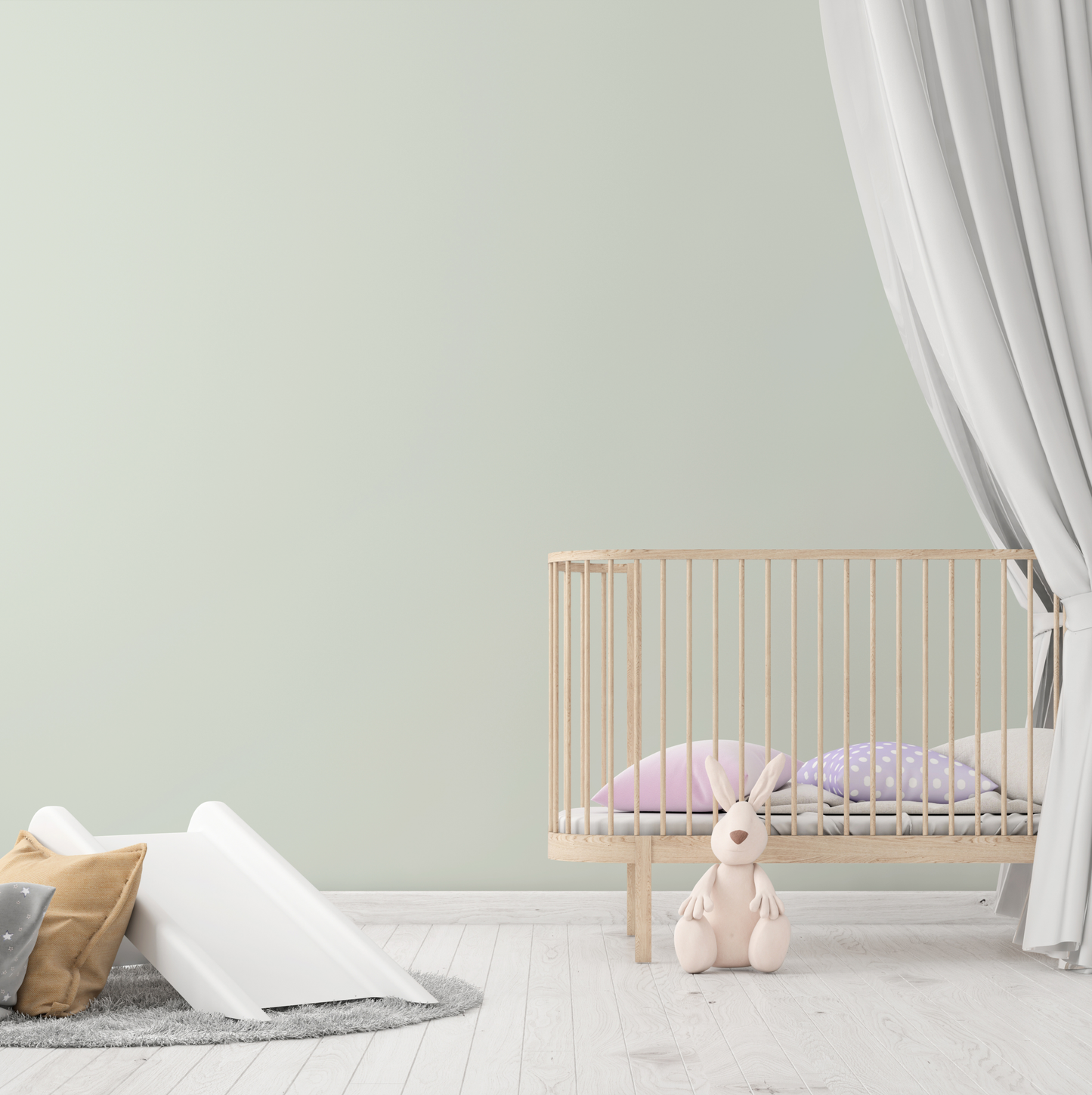 Wandfarbe Profiweiß Grün Green-grey Grüngrau