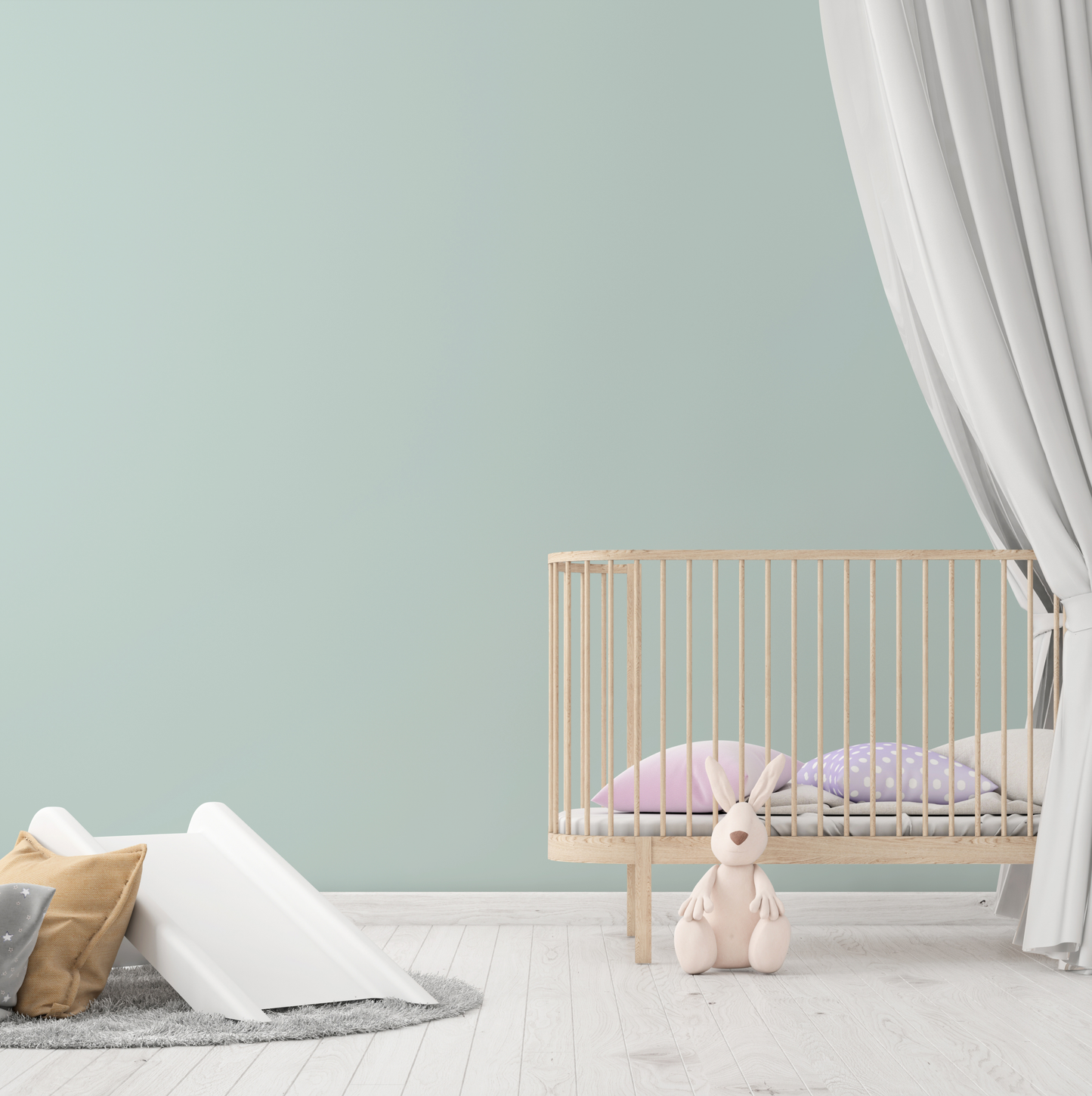 Wandfarbe Profiweiß Grün Lake-green Seegrün