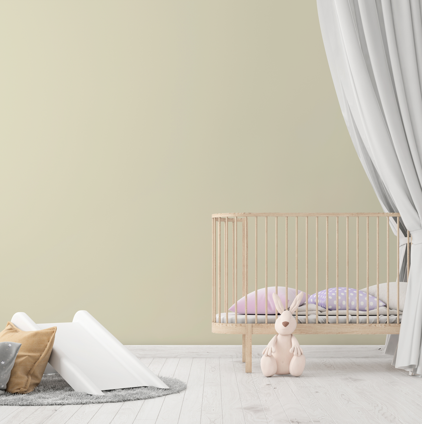 Wandfarbe Profiweiß Grün Mauve-green Mauvegrün