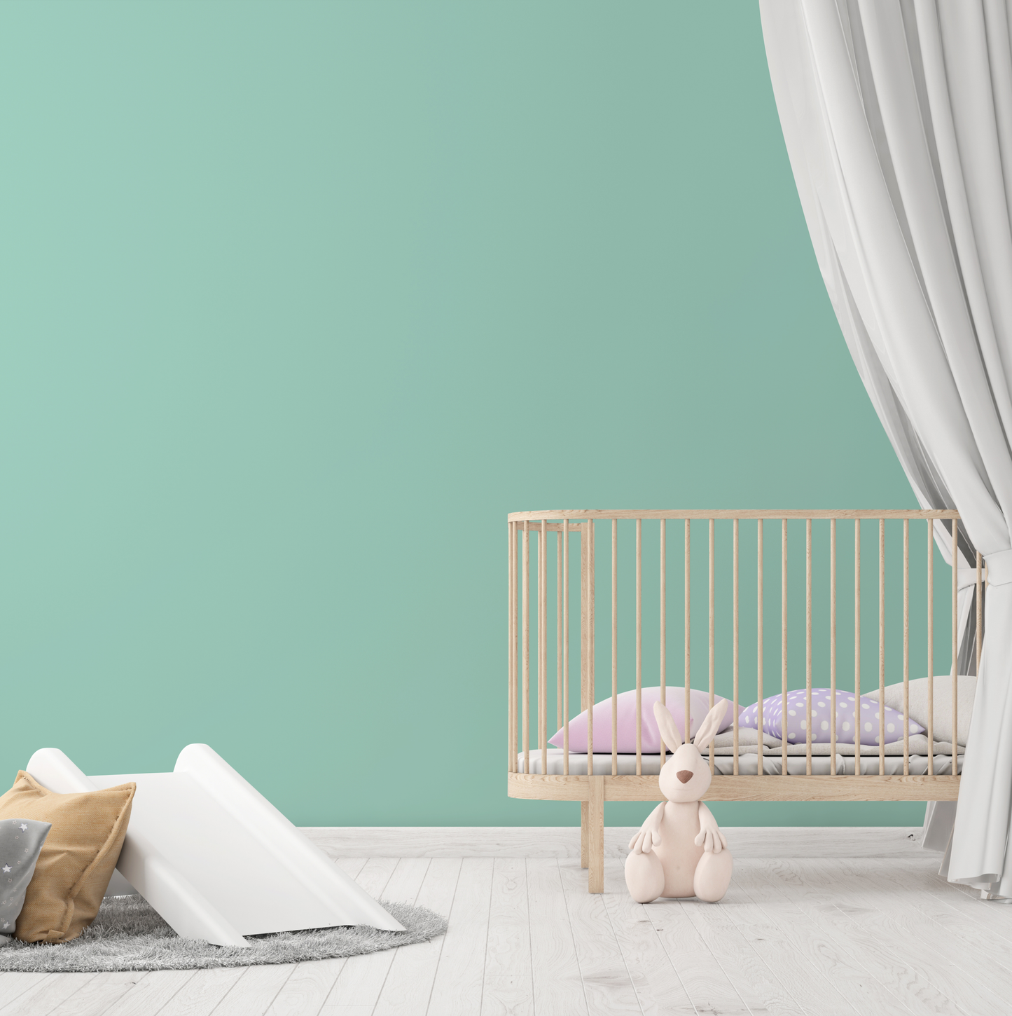 Wandfarbe Profiweiß Grün Mint-green Minzgrün