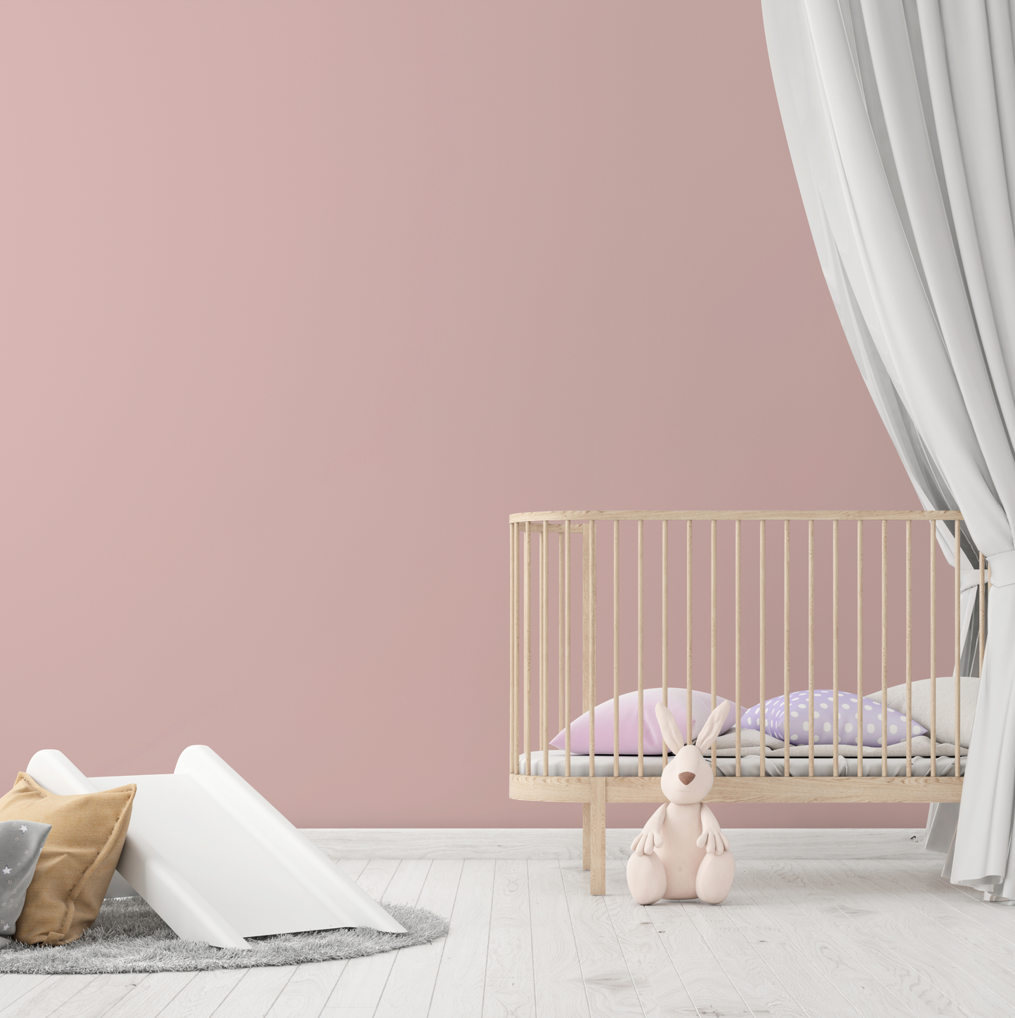 Wandfarbe Profiweiß Pink Pupurit-pink Purpuritrosa