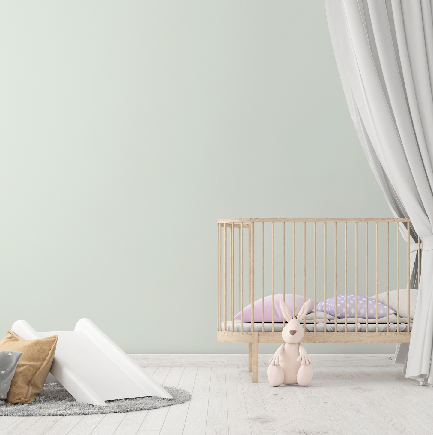 Wandfarbe Profiweiß Grün White-green Weißgrün