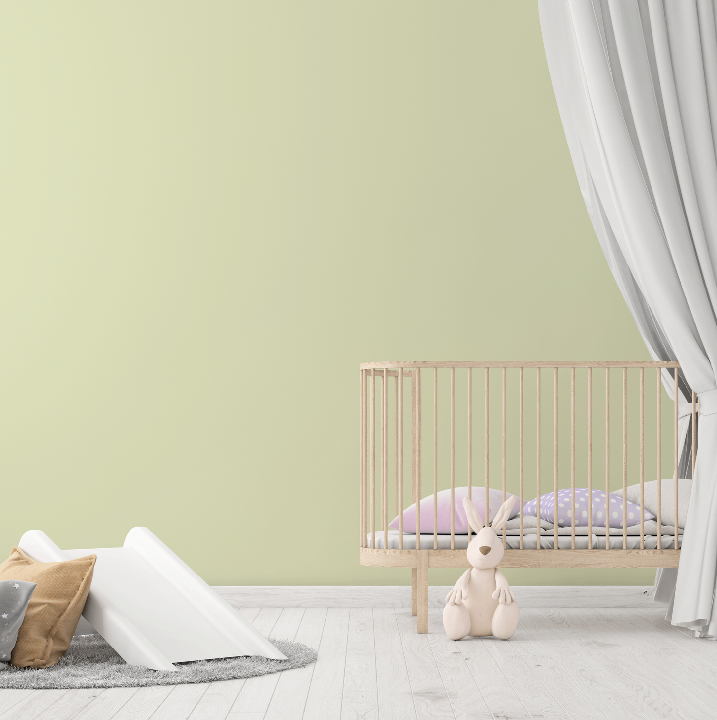 Wandfarbe Profiweiß Grün Apple-green Apfelgrün