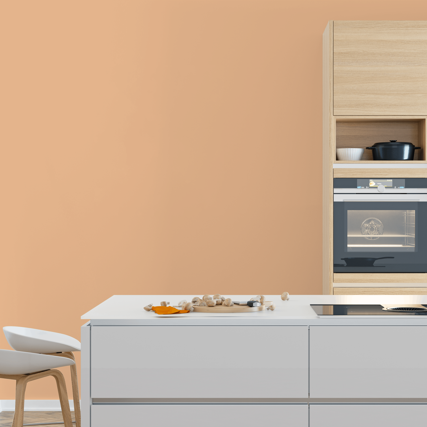 Wandfarbe Profiweiß Orange apricot Aprikose