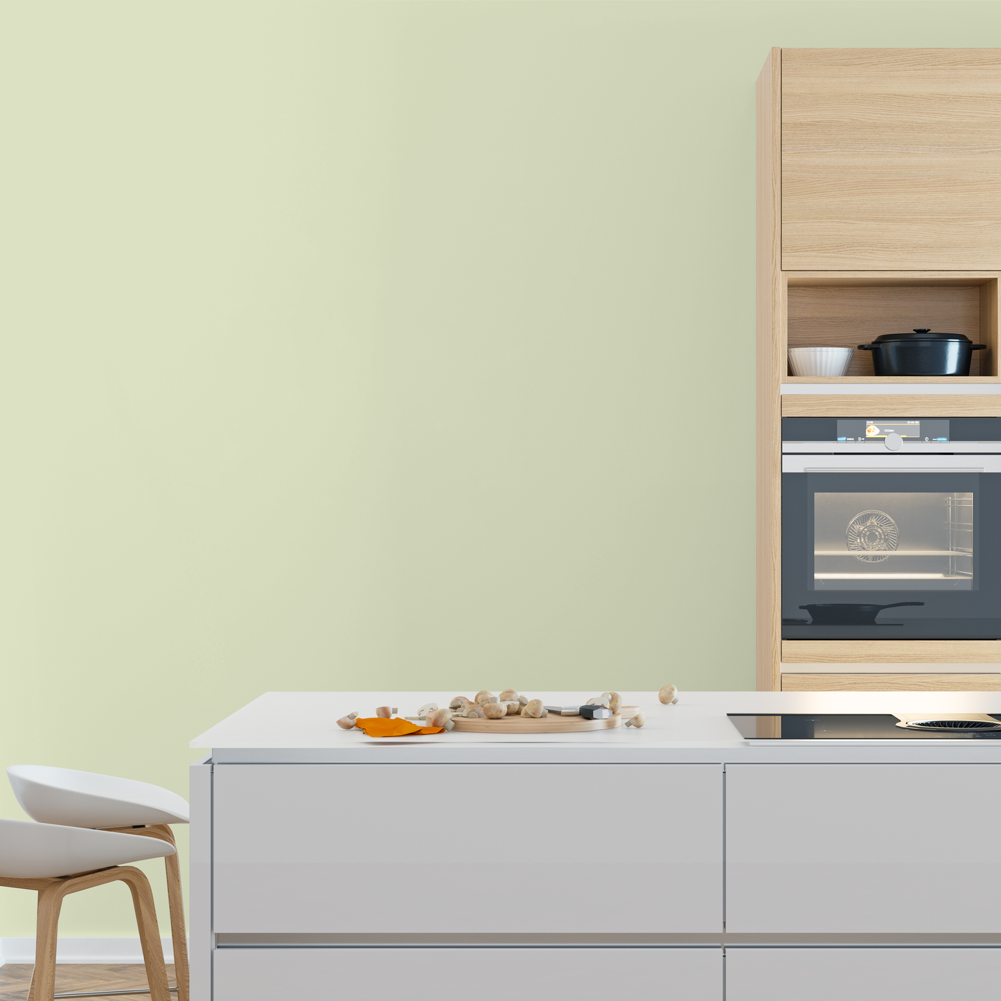 Wandfarbe Profiweiß Grün Light-green Hellgrün