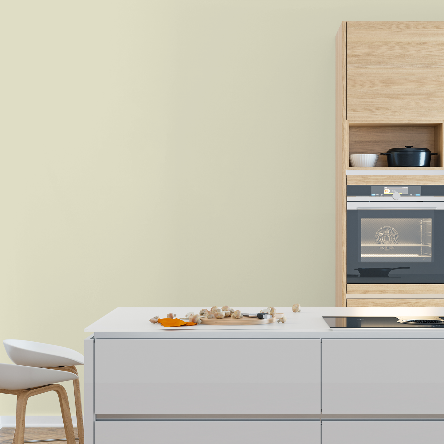 Wandfarbe Profiweiß Grün Mauve-green Mauvegrün