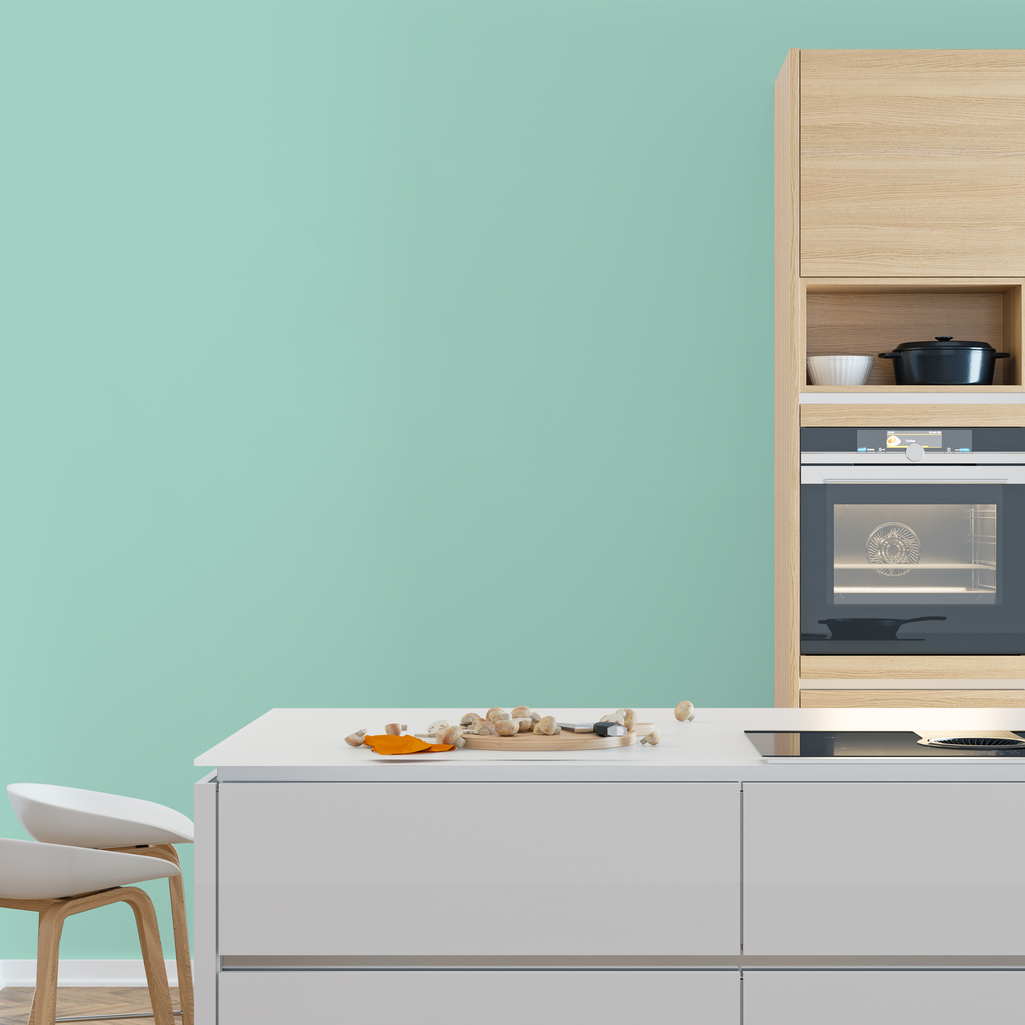Wandfarbe Profiweiß Grün Mint-green Minzgrün