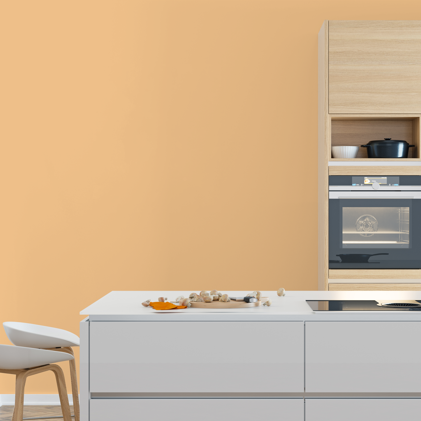 Wandfarbe Profiweiß Orange Ochre-yellow Ockergelb
