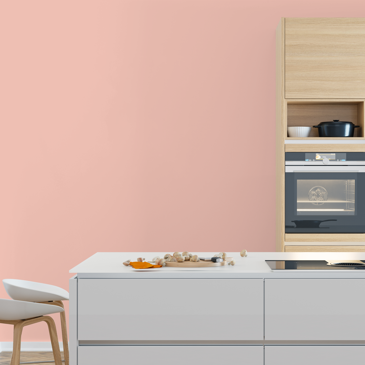 Wandfarbe Profiweiß Pink-peach