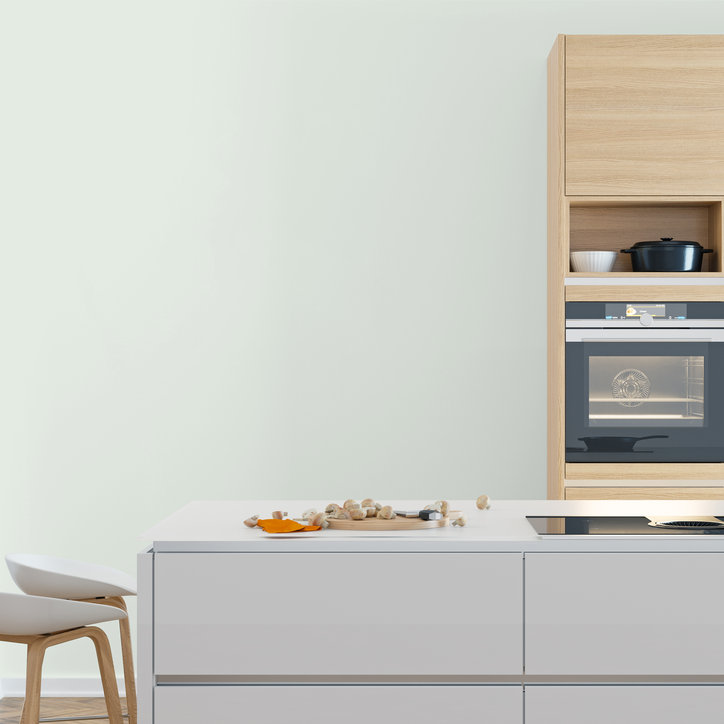 Wandfarbe Profiweiß Grün White-green Weißgrün