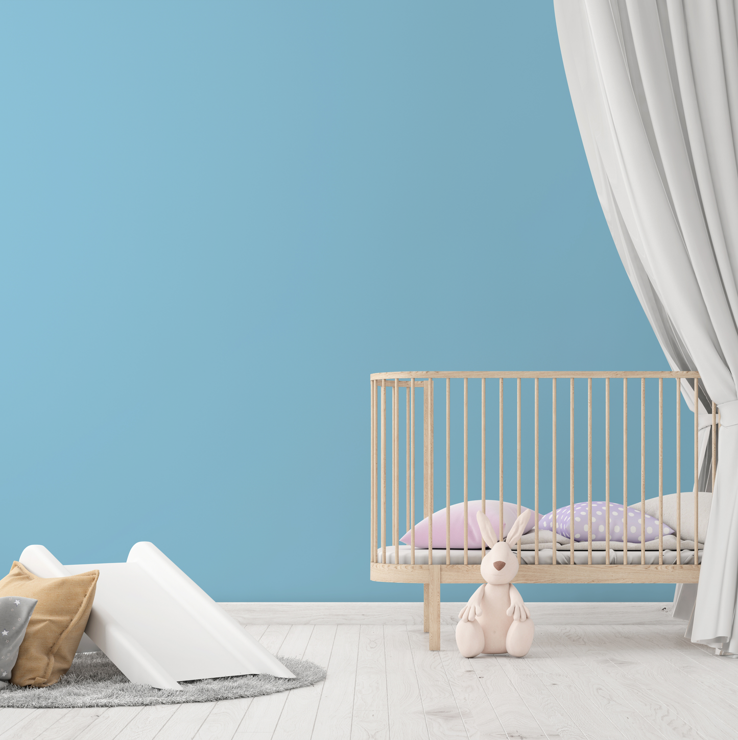 Wandfarbe Profiweiß Blau aquamarine Aquamarin