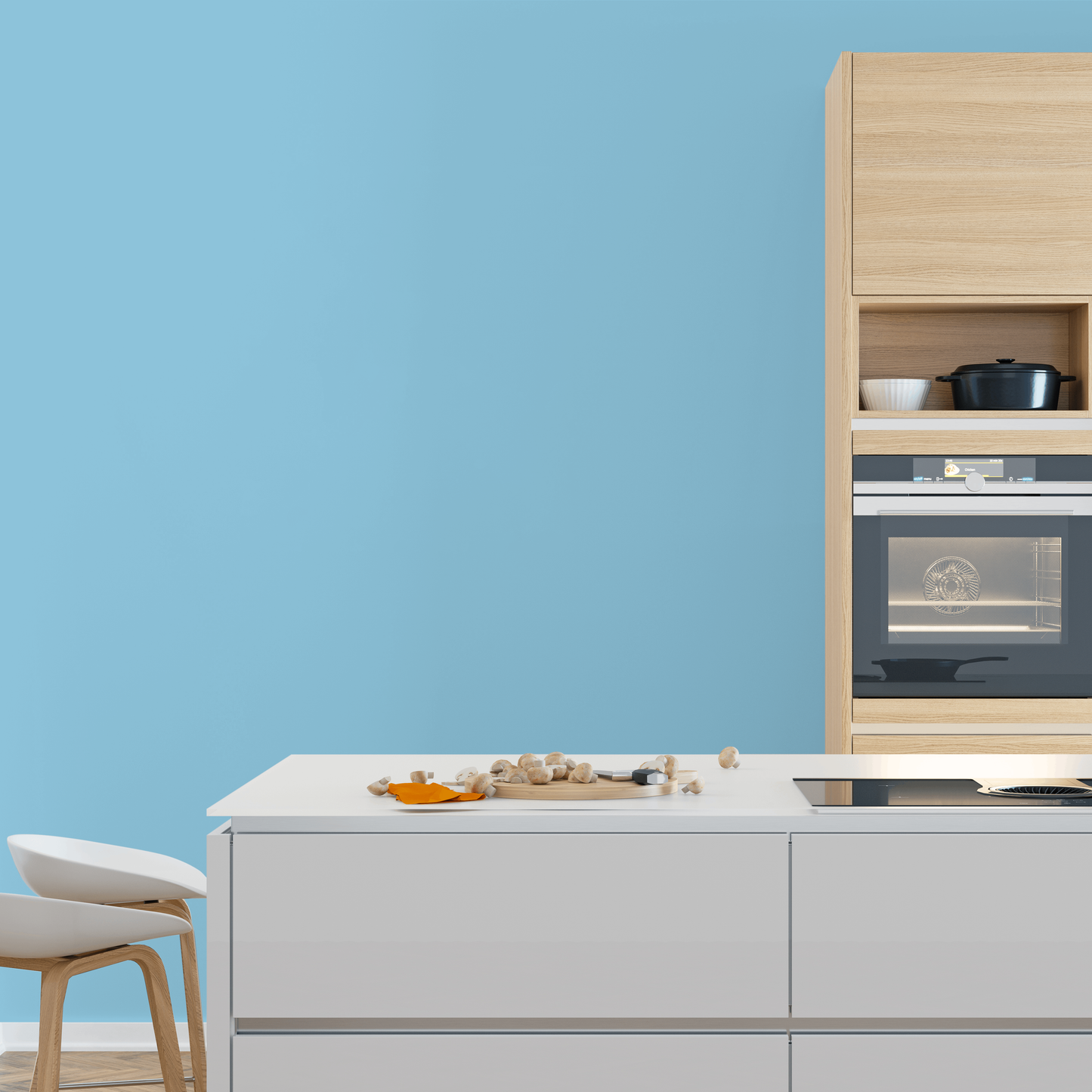 Wandfarbe Profiweiß Blau aquamarine Aquamarin