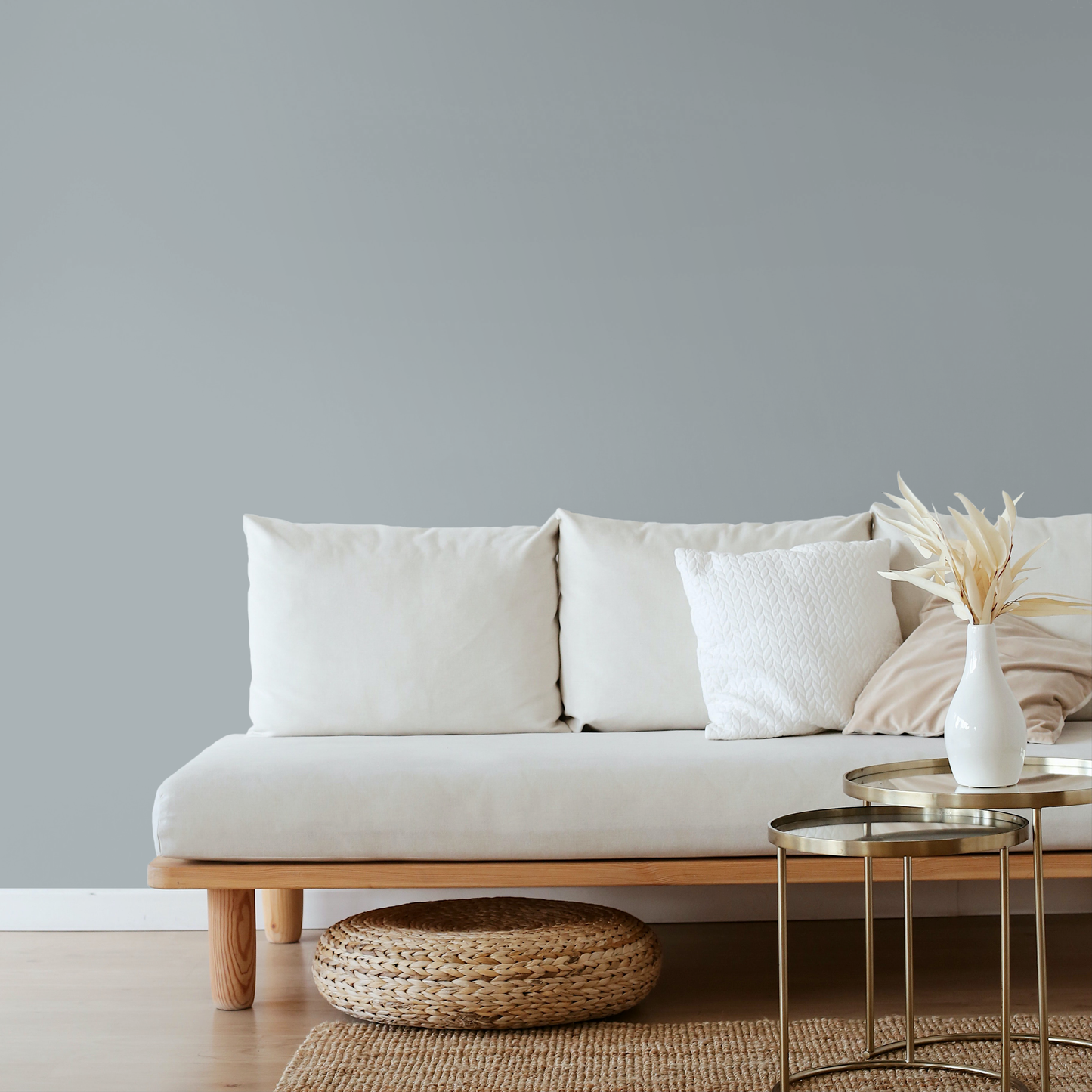 Wandfarbe Profiweiß Grau Conrete-grey Betongrau