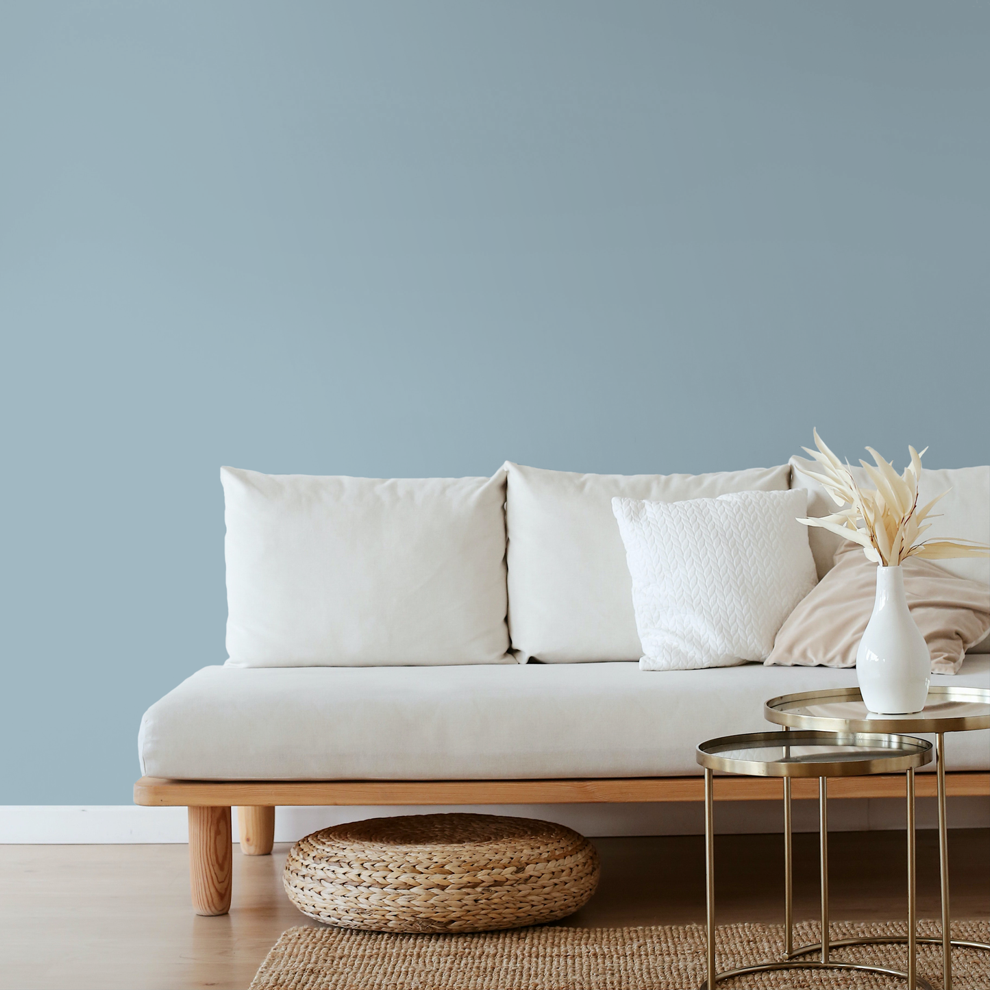 Wandfarbe Profiweiß Blau Mist-blue Nebelblau