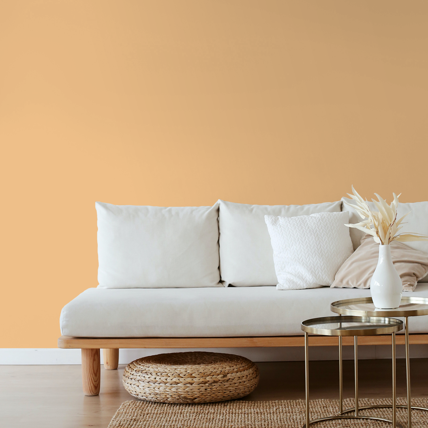 Wandfarbe Profiweiß Orange Ochre-yellow Ockergelb
