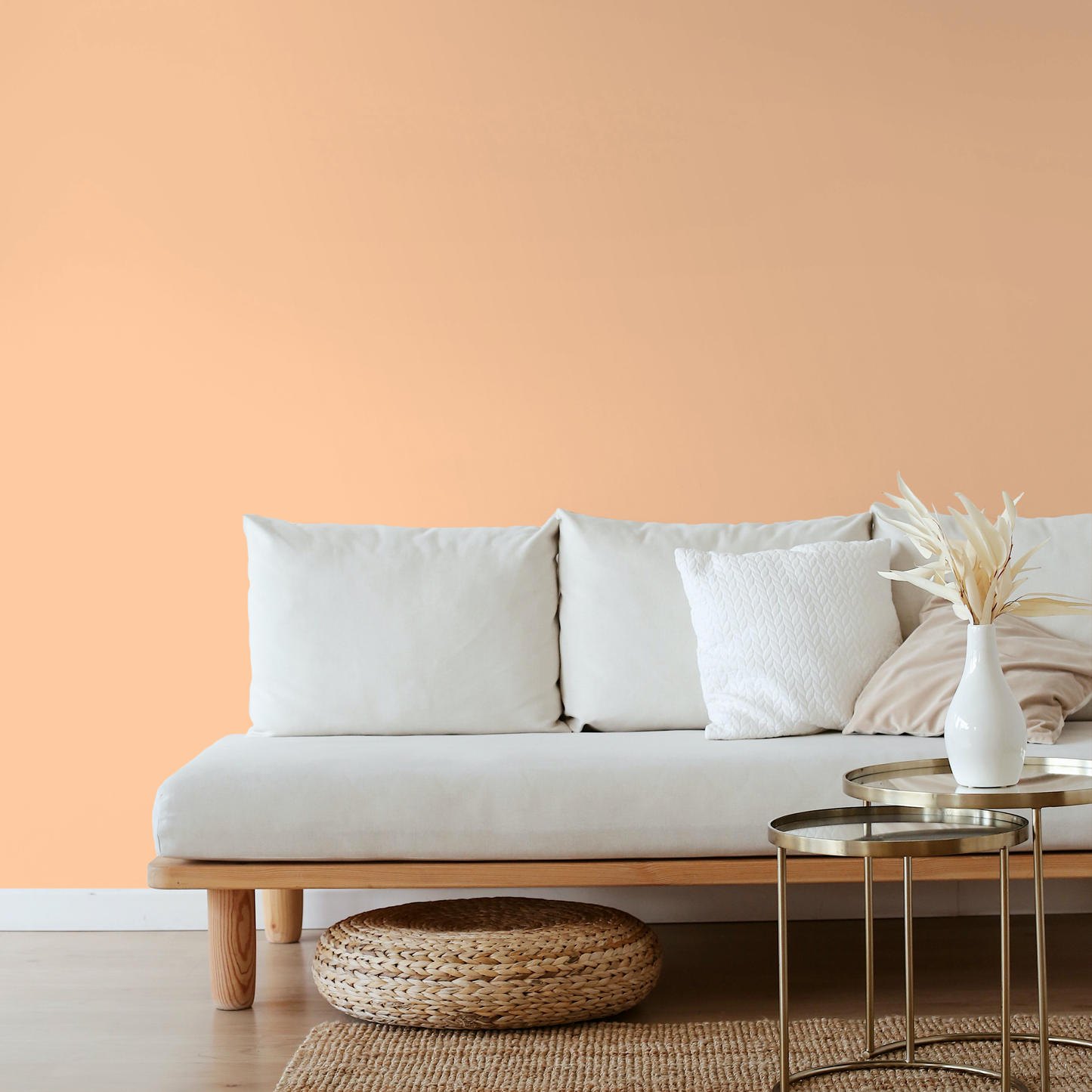 Wandfarbe Profiweiß Orange peach Pfirsich