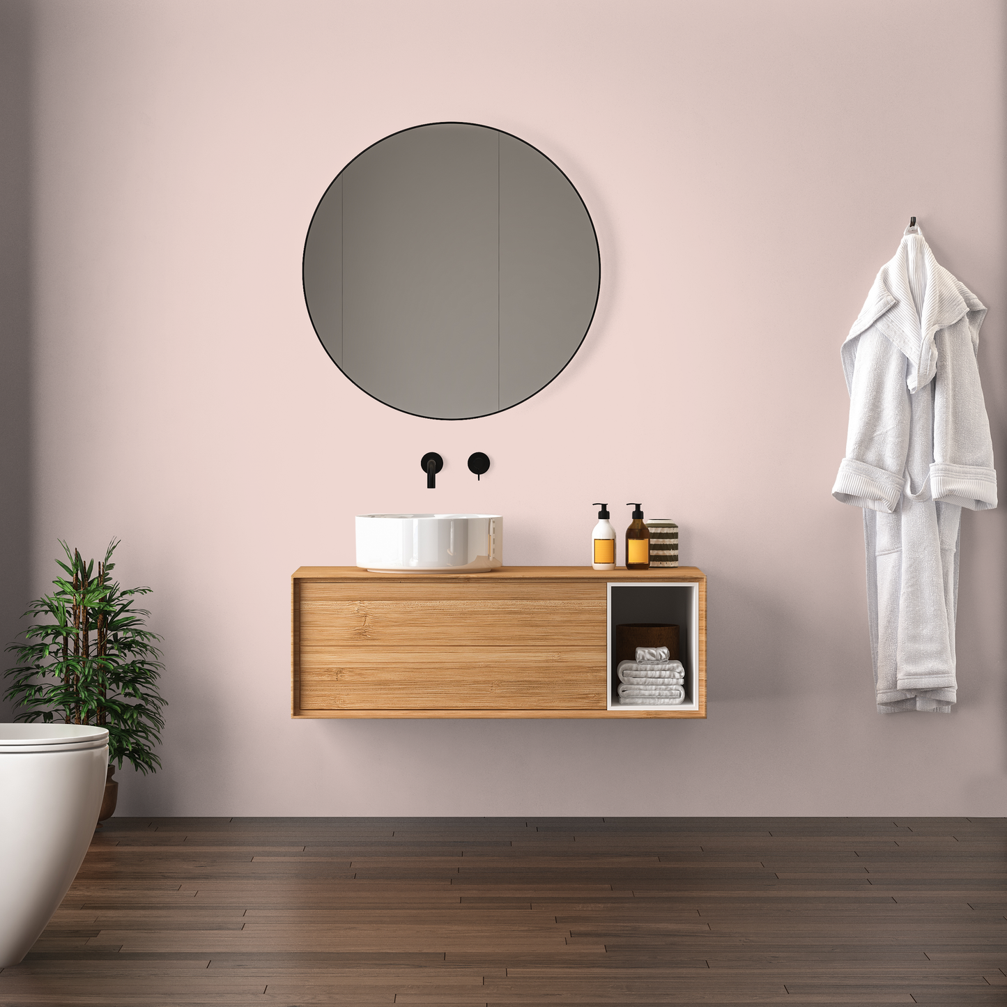 Wandfarbe Profiweiß Pink Mauve-pink Mauverosa