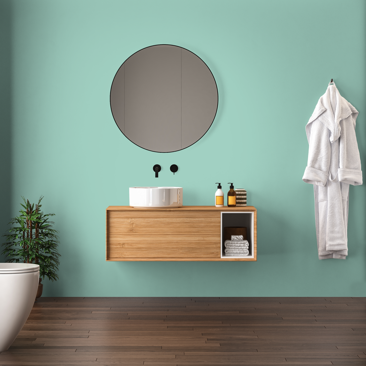 Wandfarbe Profiweiß Grün Mint-green Minzgrün