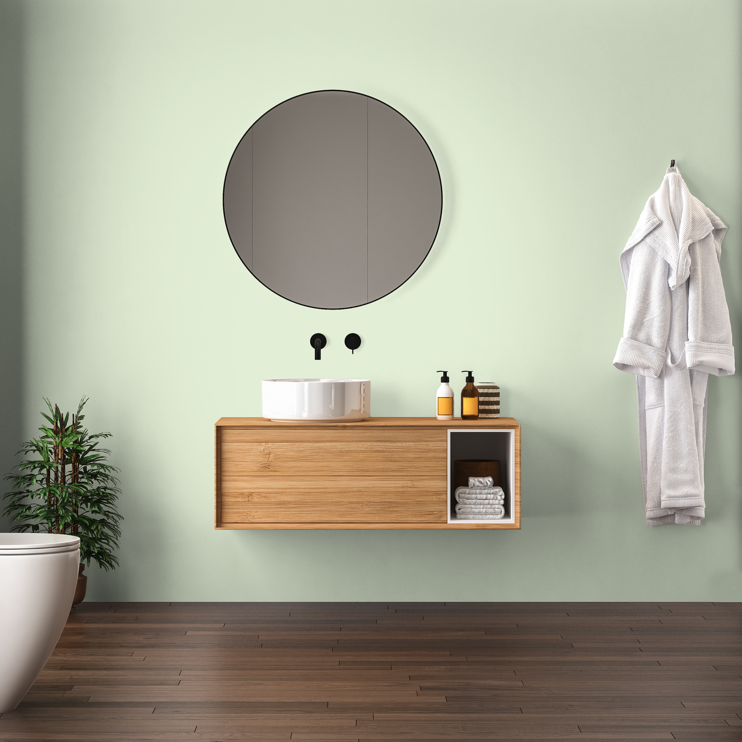 Wandfarbe Profiweiß Grün Pastel-green Pastellgrün