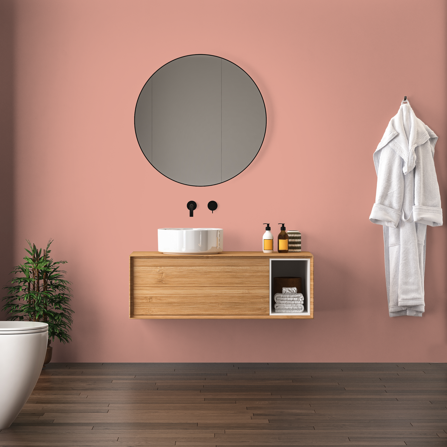Wandfarbe Profiweiß Pink Porcelain-pink Porzellanrosa