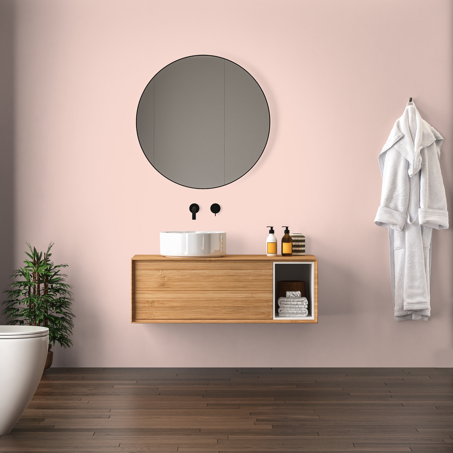 Wandfarbe Profiweiß rose
