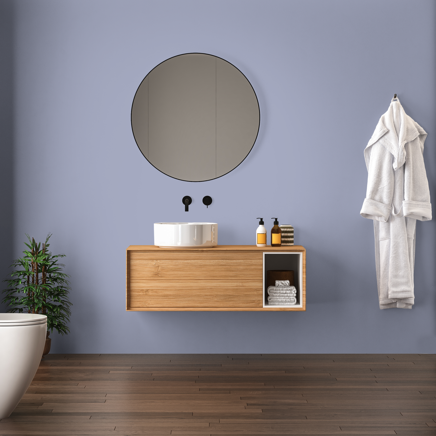 Wandfarbe Profiweiß Lila violet Violett