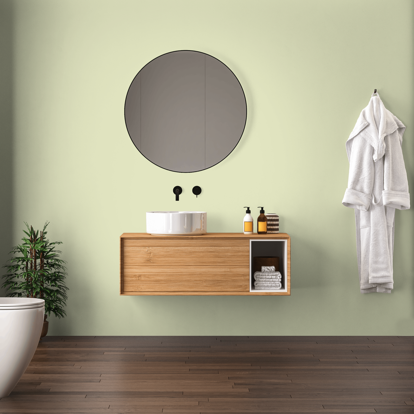 Wandfarbe Profiweiß Grün Apple-green Apfelgrün