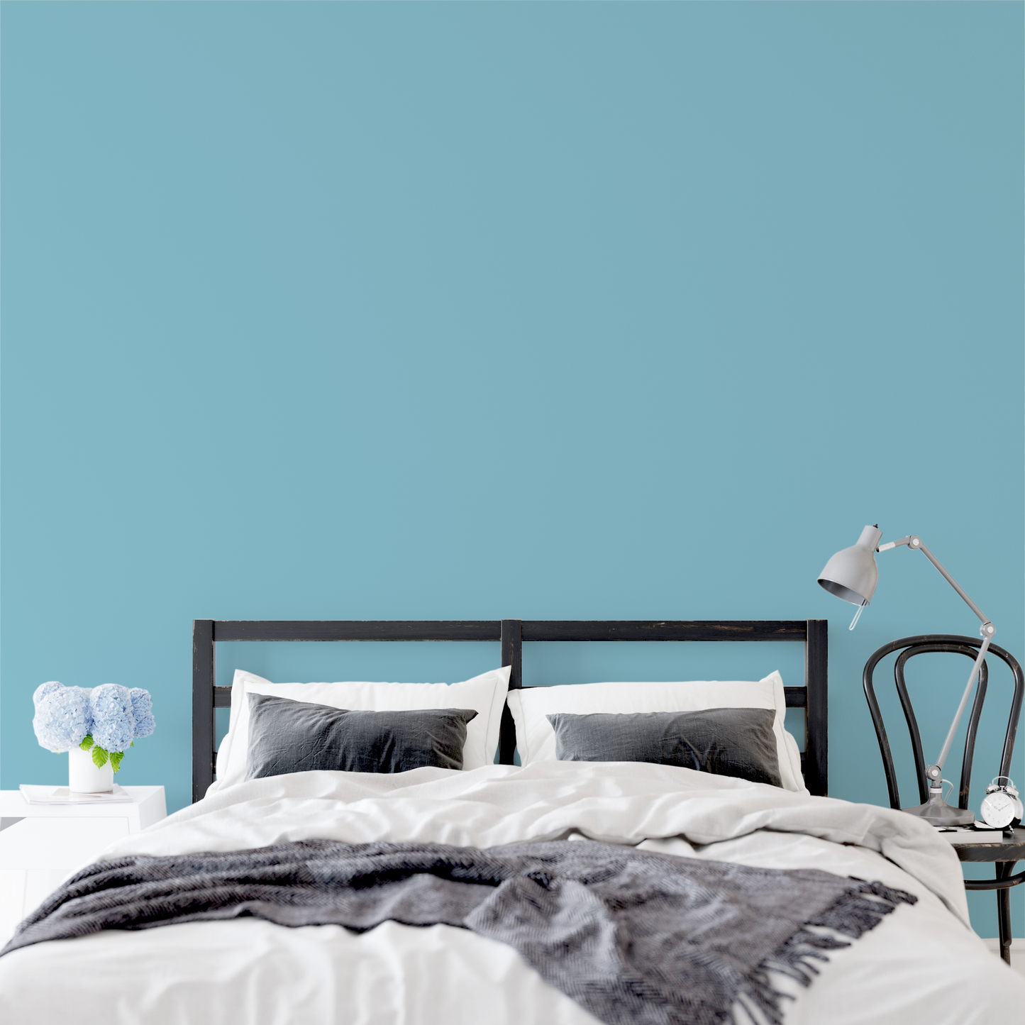 Wandfarbe Profiweiß Blau Caribbean-blue Karibikblau