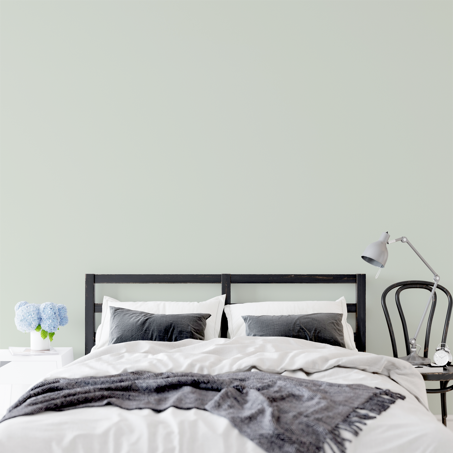 Wandfarbe Profiweiß Grün Green-grey Grüngrau