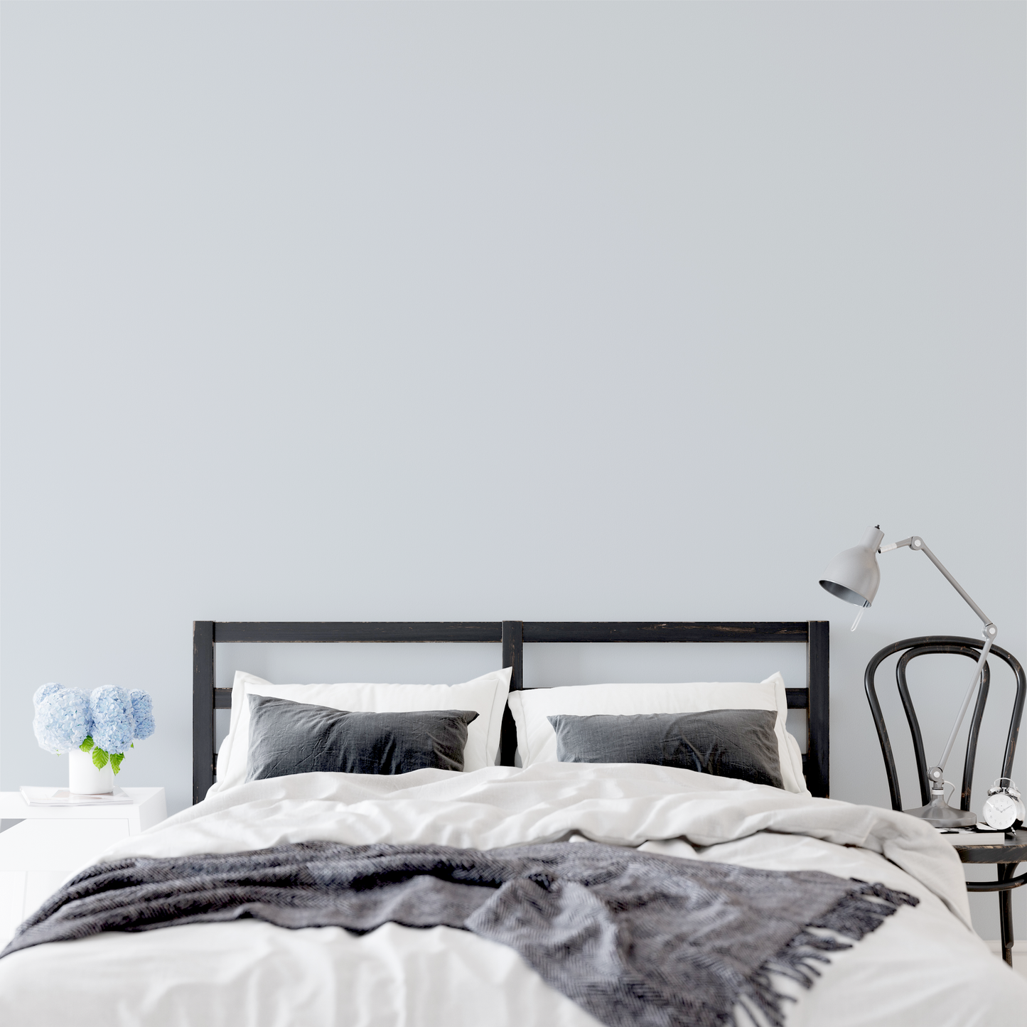 Wandfarbe Profiweiß Grau Ice-purple Eislila