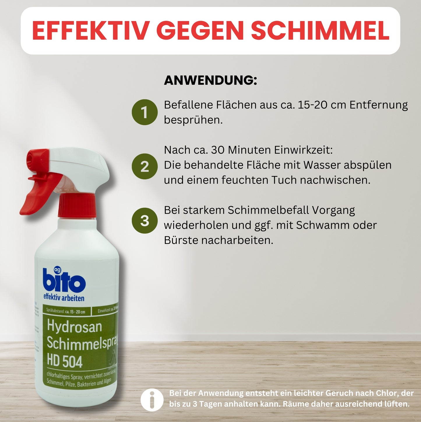 Schimmelentferner bito Hydrosan Schimmelspray HD 504