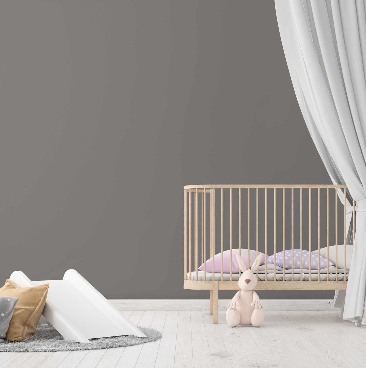 Wandfarbe Profiweiß Grau Dark-grey-brown Dunkelgraubraun