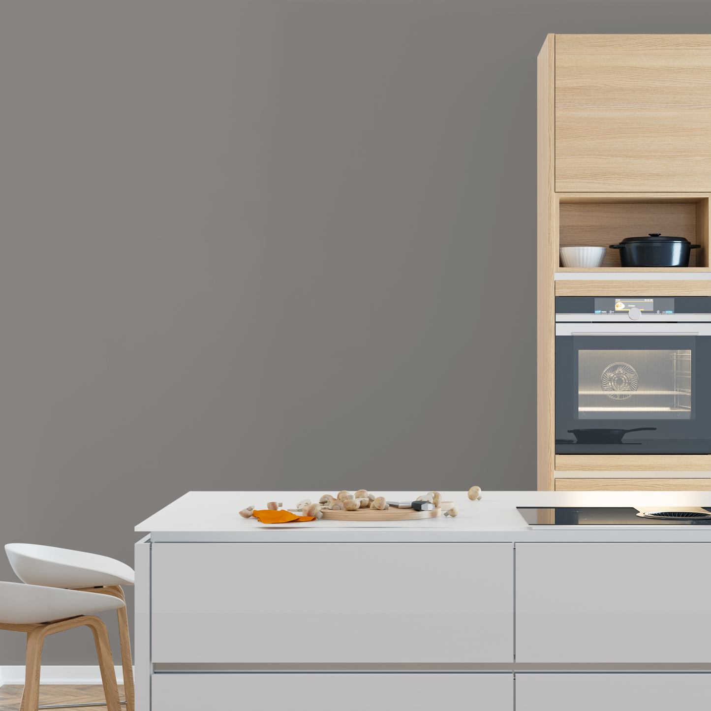 Wandfarbe Profiweiß Grau Dark-grey-brown Dunkelgraubraun
