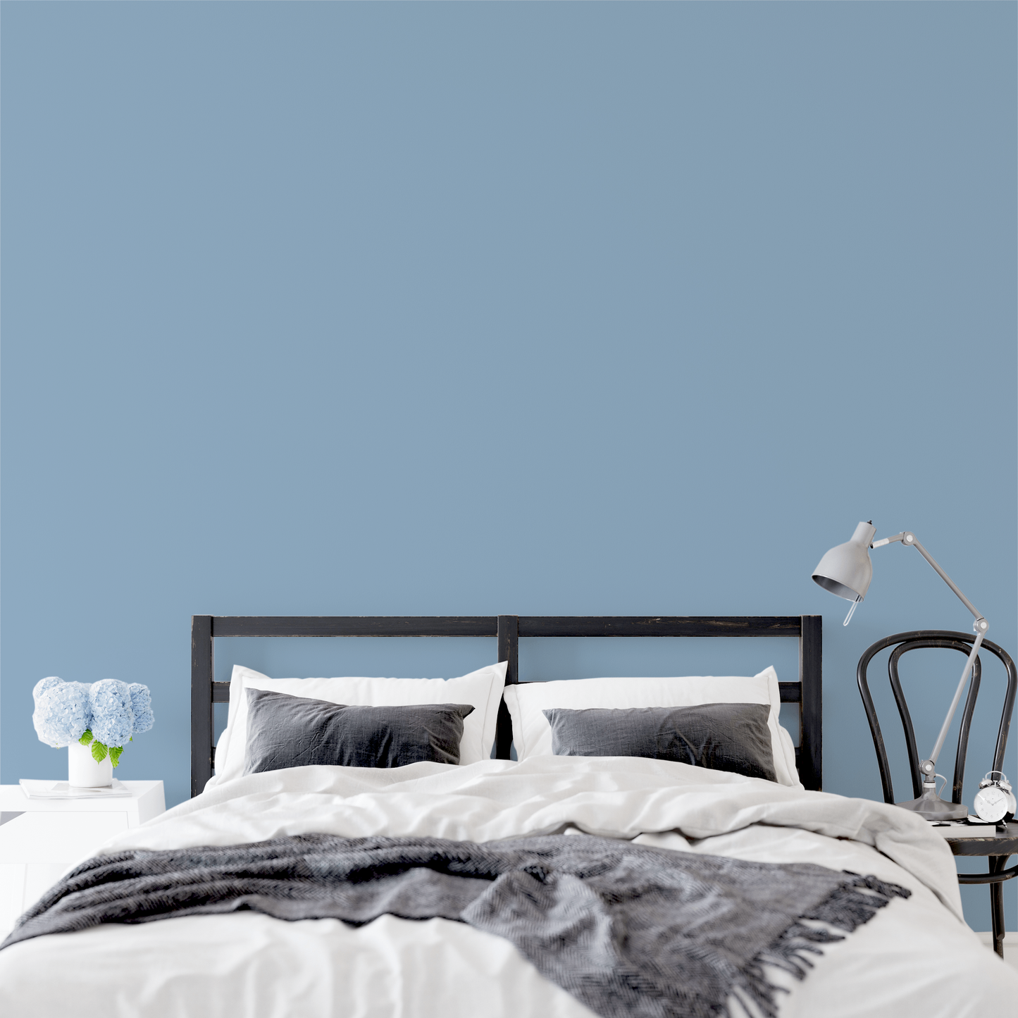 Wandfarbe Profiweiß Blau Antique-blue Antikblau