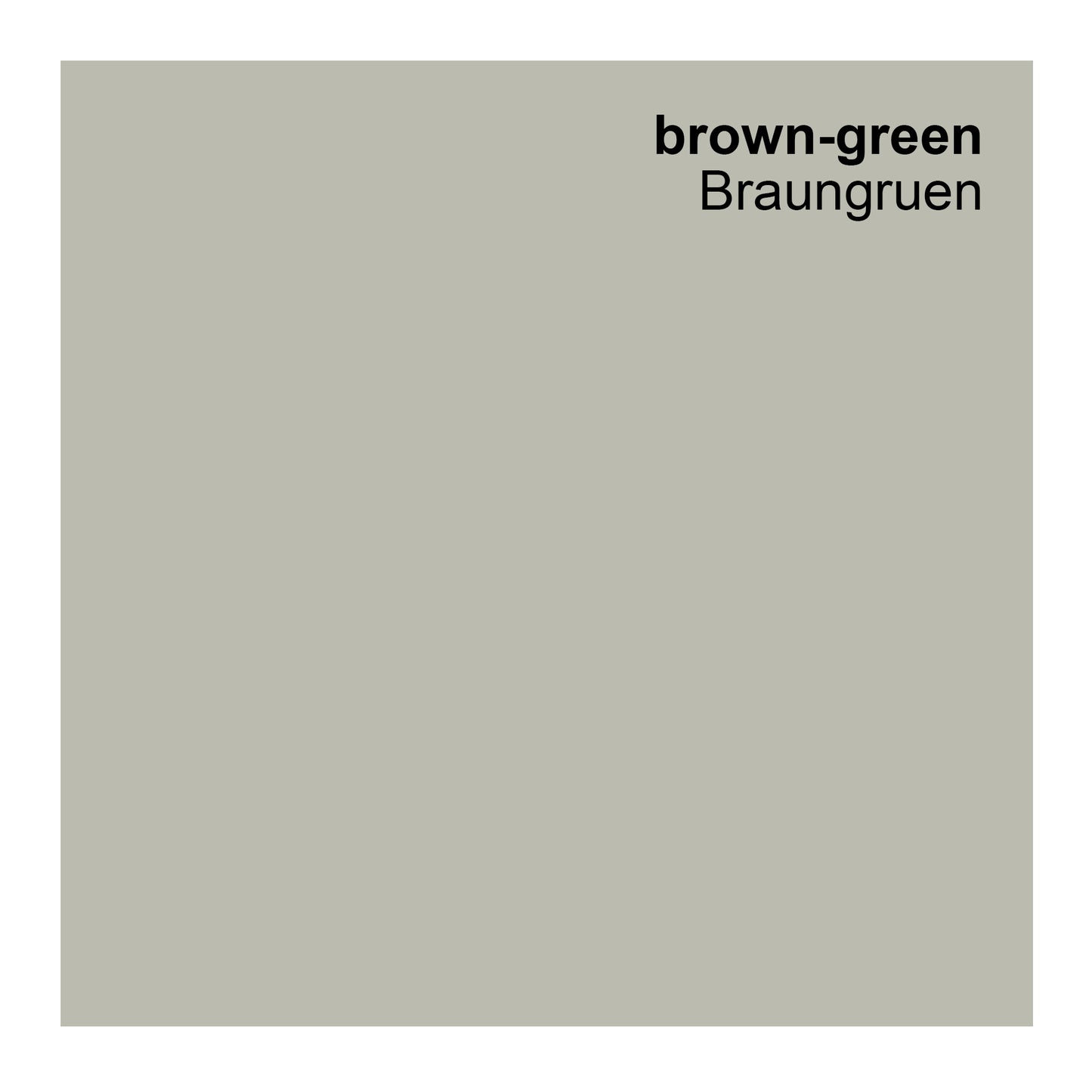 Wandfarbe Profiweiß Grün Brown-green Braungrün