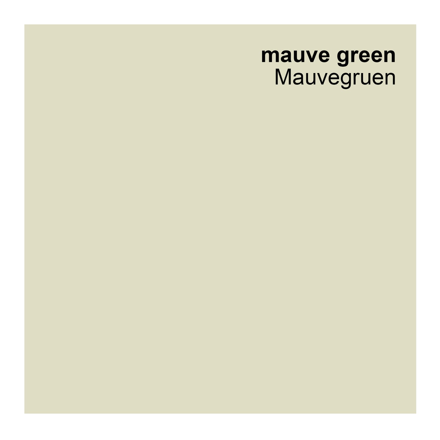 Wandfarbe Profiweiß Grün Mauve-green Mauvegrün
