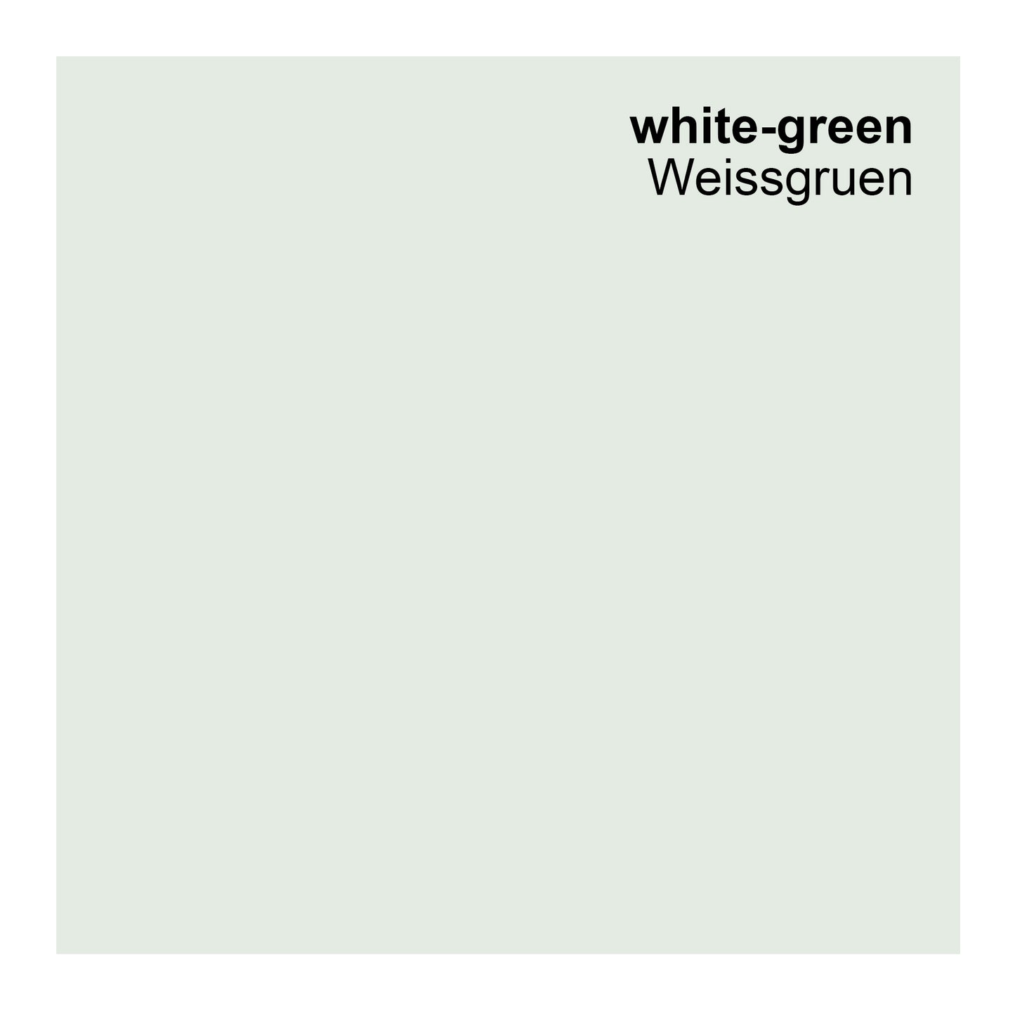 Wandfarbe Profiweiß Grün White-green Weißgrün