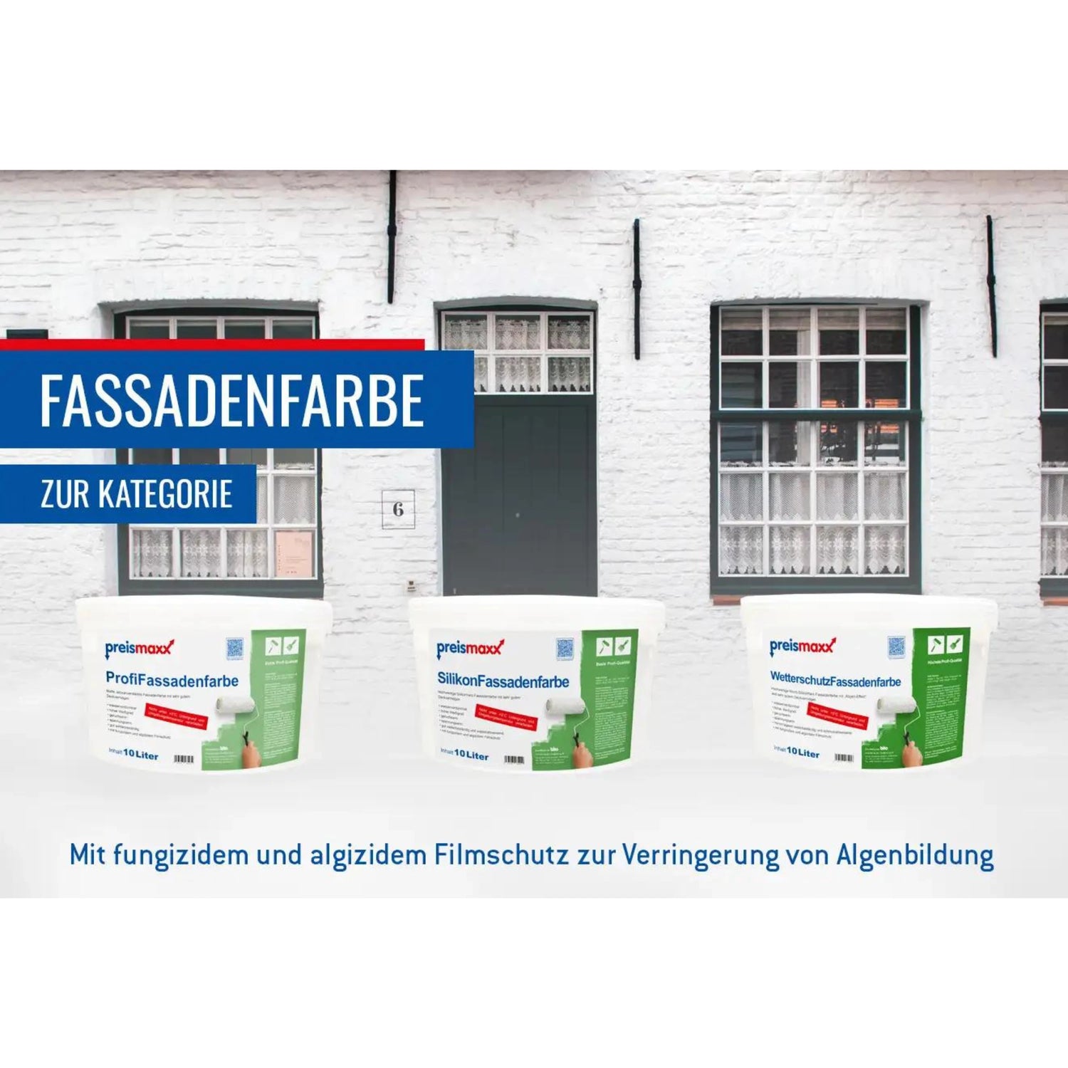 Fassadenfarbe weiß
